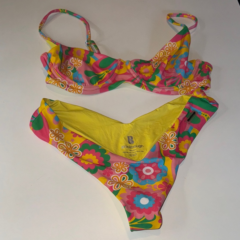 Blackbough Yellow and Pink Floral Bikini